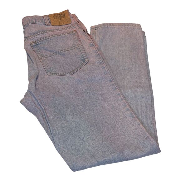 Vintage Women's Gap Mom Jeans Size 32 Custom Pink Acid Wash Relaxed Fit - Picture 4 of 5